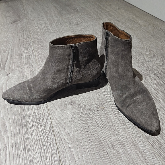 Aquatalia Taupe Suede Booties/Ankle Boots - Picture 5 of 8